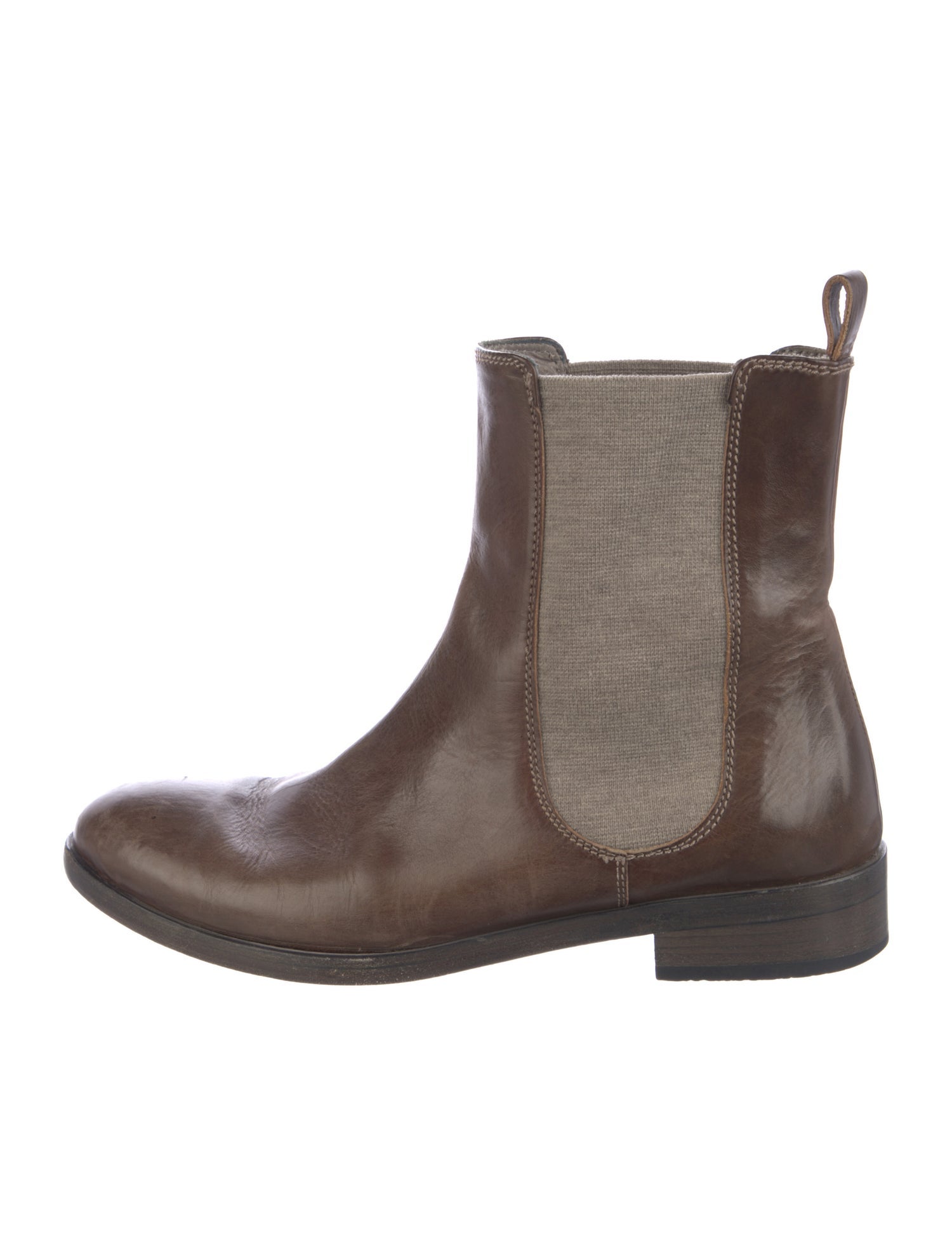 Brunello Cucinelli Leather Chelsea Boots