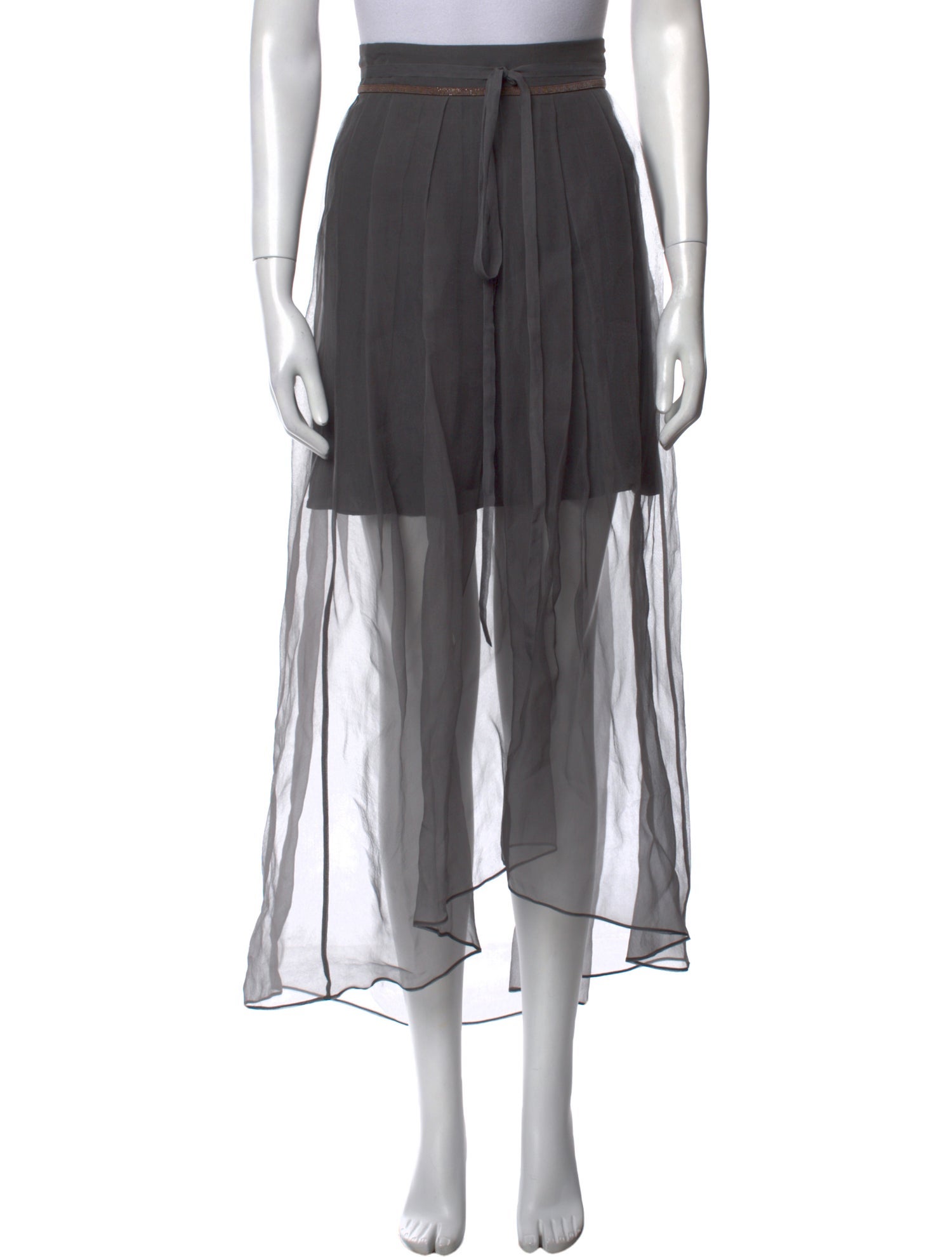 Brunello Cucinelli Silk Long Skirt w/ Tags