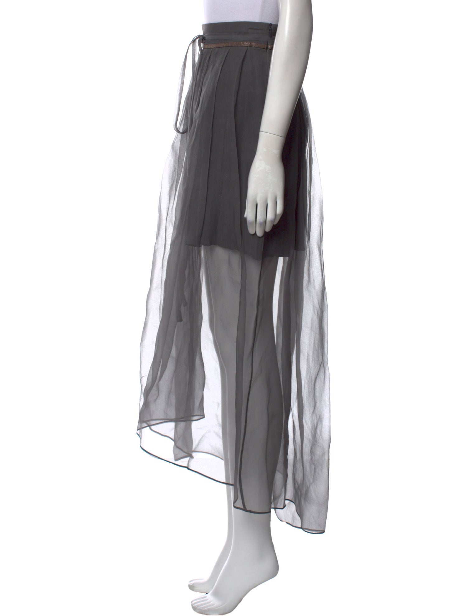 Brunello Cucinelli Silk Long Skirt w/ Tags