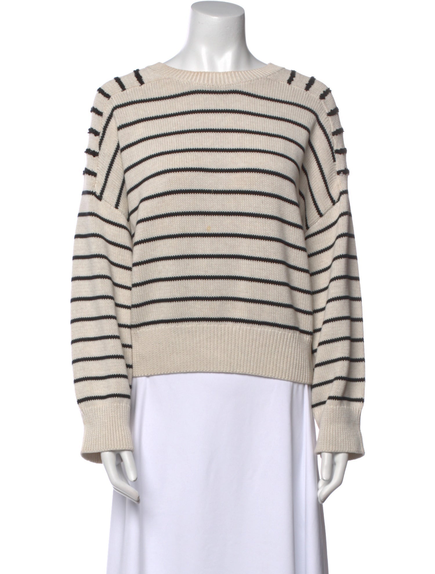 Brunello Cucinelli Striped Crew Neck Sweater