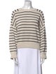 Brunello Cucinelli Striped Crew Neck Sweater