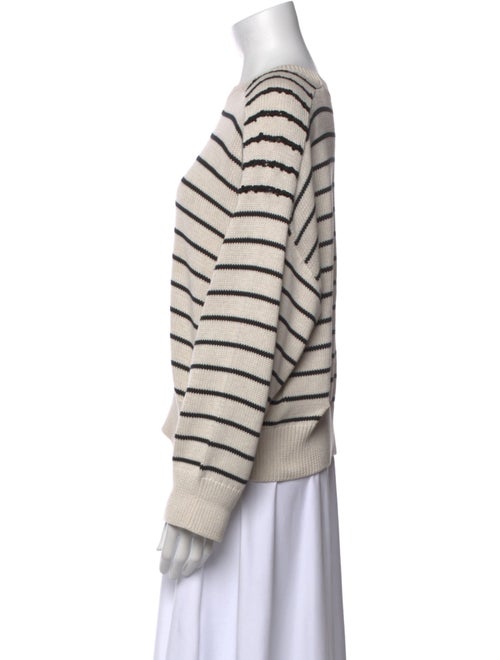 Brunello Cucinelli Striped Crew Neck Sweater
