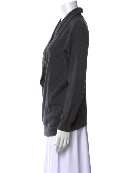Brunello Cucinelli Cashmere Plunge Neckline Sweater