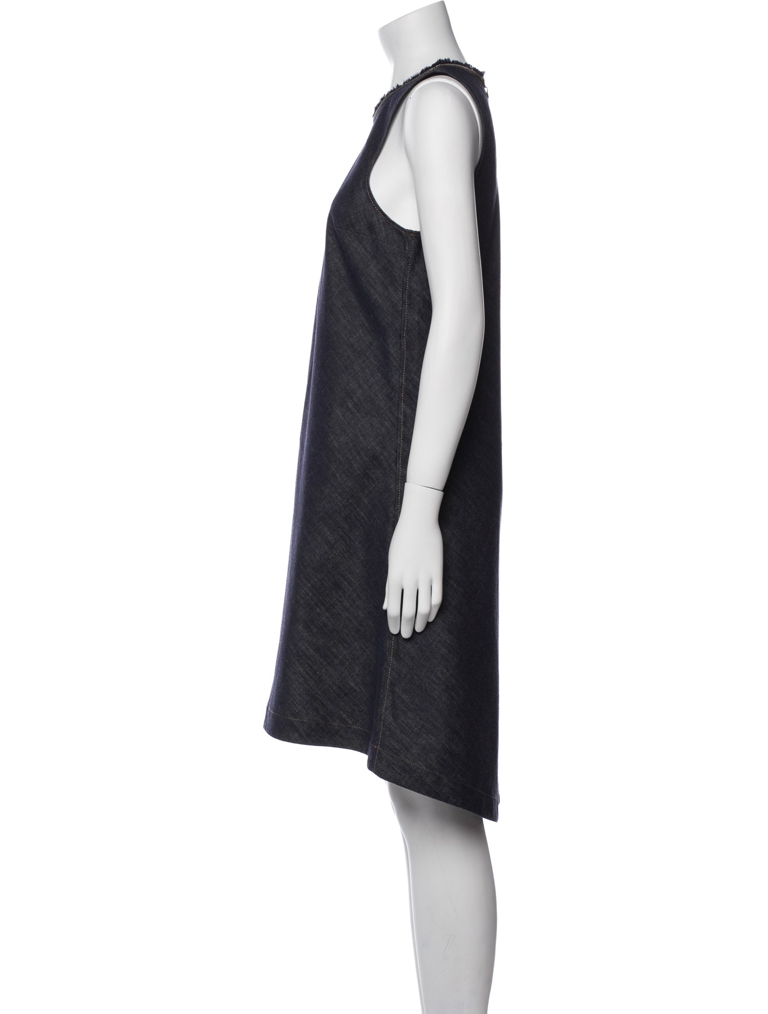Brunello Cucinelli Crew Neck Knee-Length Dress