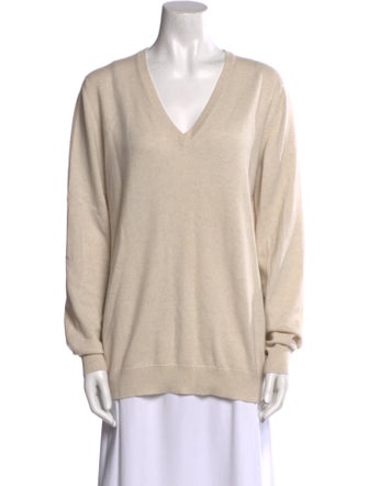Brunello Cucinelli Cashmere V-Neck Sweater