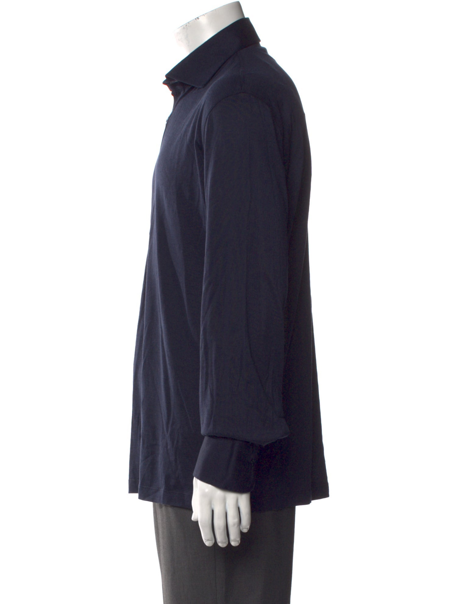 Brunello Cucinelli Silk V-Neck Polo Shirt w/ Tags