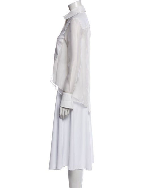 Brunello Cucinelli Long Sleeve Button-Up Top