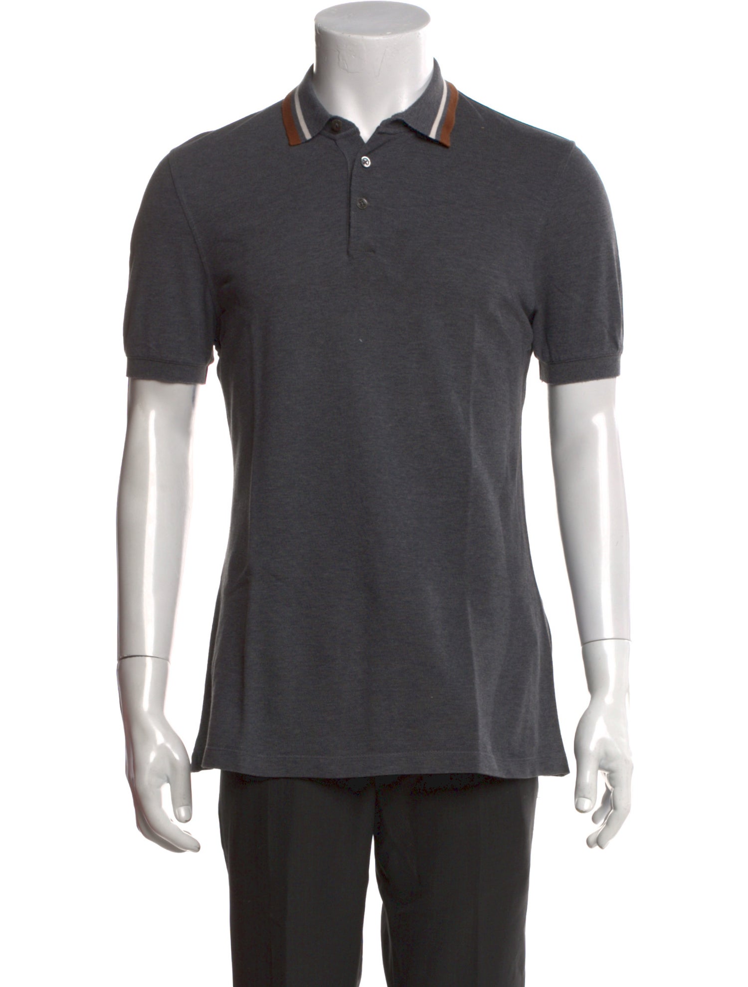Brunello Cucinelli Collar Short Sleeve Polo Shirt
