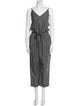 Brunello Cucinelli Virgin Wool V-Neck Jumpsuit