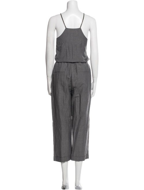 Brunello Cucinelli Virgin Wool V-Neck Jumpsuit