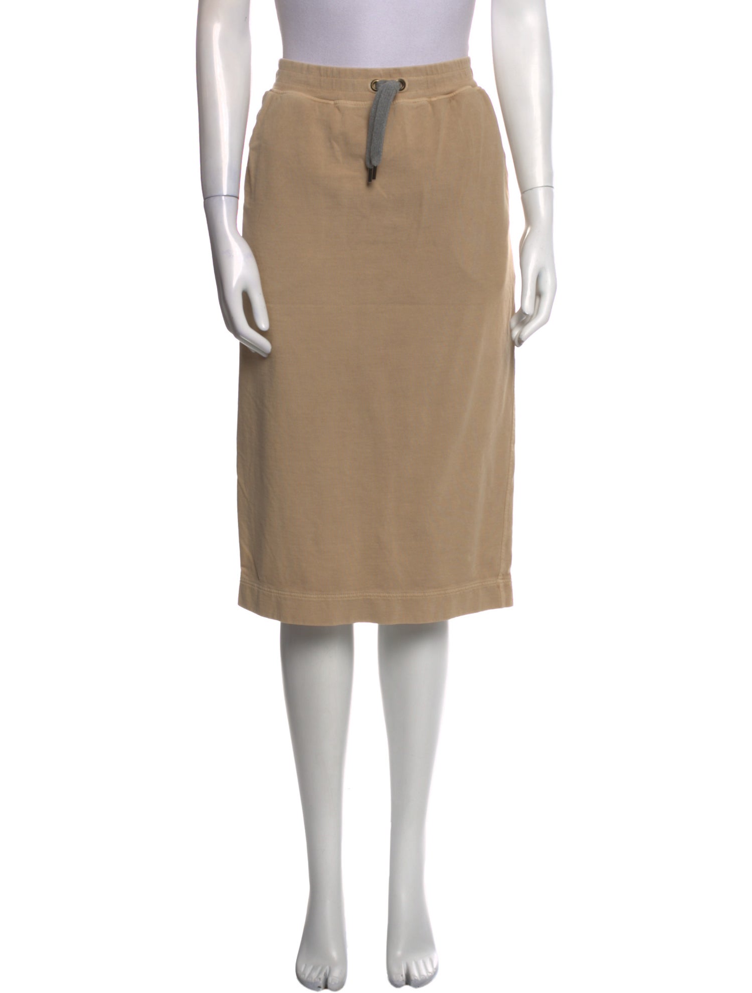 Brunello Cucinelli Beaded Accents Knee-Length Skirt