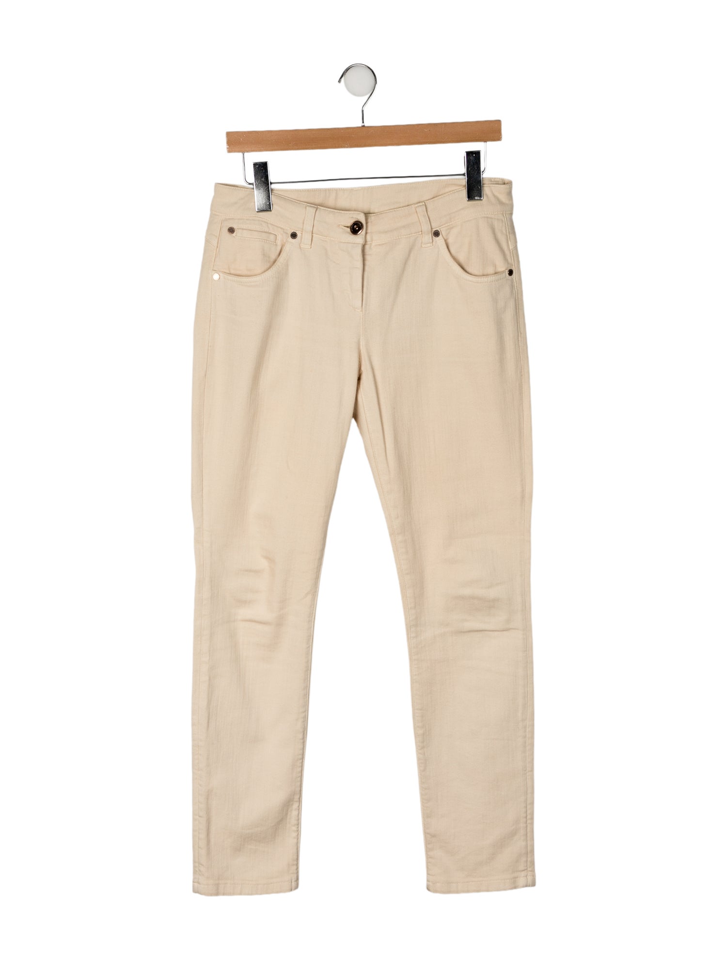 Brunello Cucinelli Mid-Rise Straight Leg Jeans