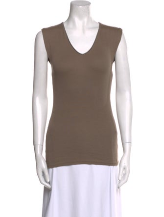 Brunello Cucinelli V-Neck Sleeveless Top