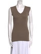Brunello Cucinelli V-Neck Sleeveless Top