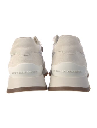 Brunello Cucinelli Suede Glitter Accents Sneakers