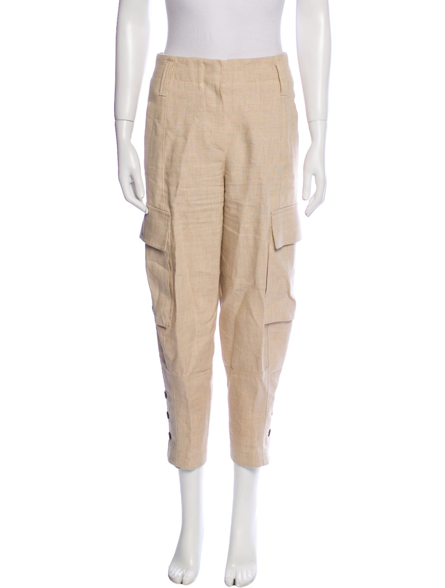 Brunello Cucinelli Linen Straight Leg Pants