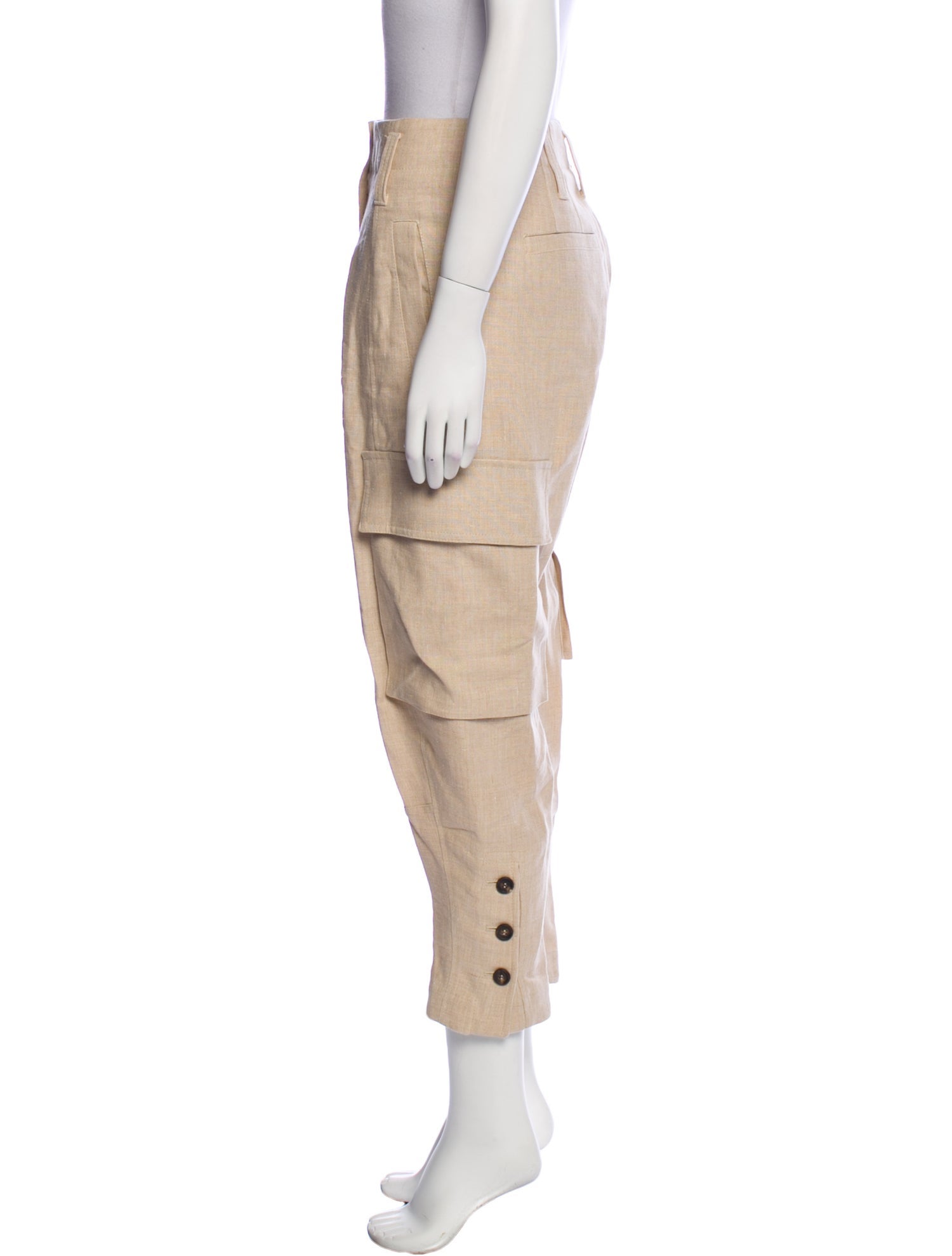 Brunello Cucinelli Linen Straight Leg Pants