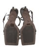 Brunello Cucinelli Monili Leather Slingback Sandals