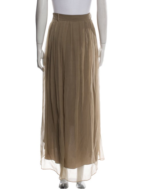 Brunello Cucinelli Silk Midi Length Skirt