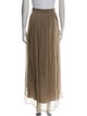 Brunello Cucinelli Silk Midi Length Skirt