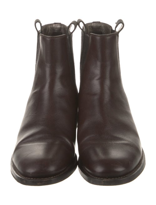 Brunello Cucinelli Monili Leather Chelsea Boots