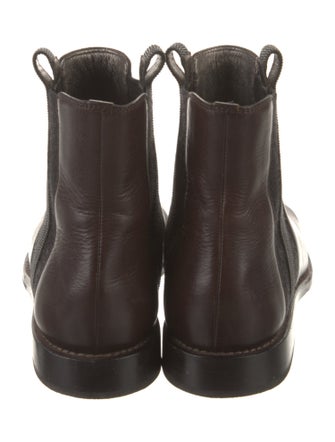 Brunello Cucinelli Monili Leather Chelsea Boots