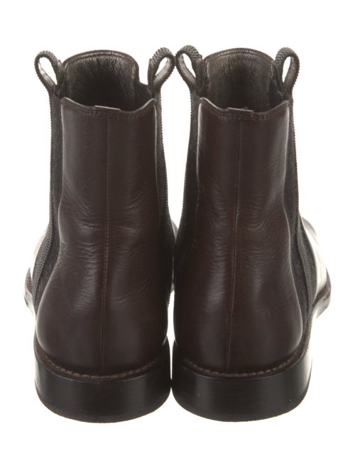 Brunello Cucinelli Monili Leather Chelsea Boots