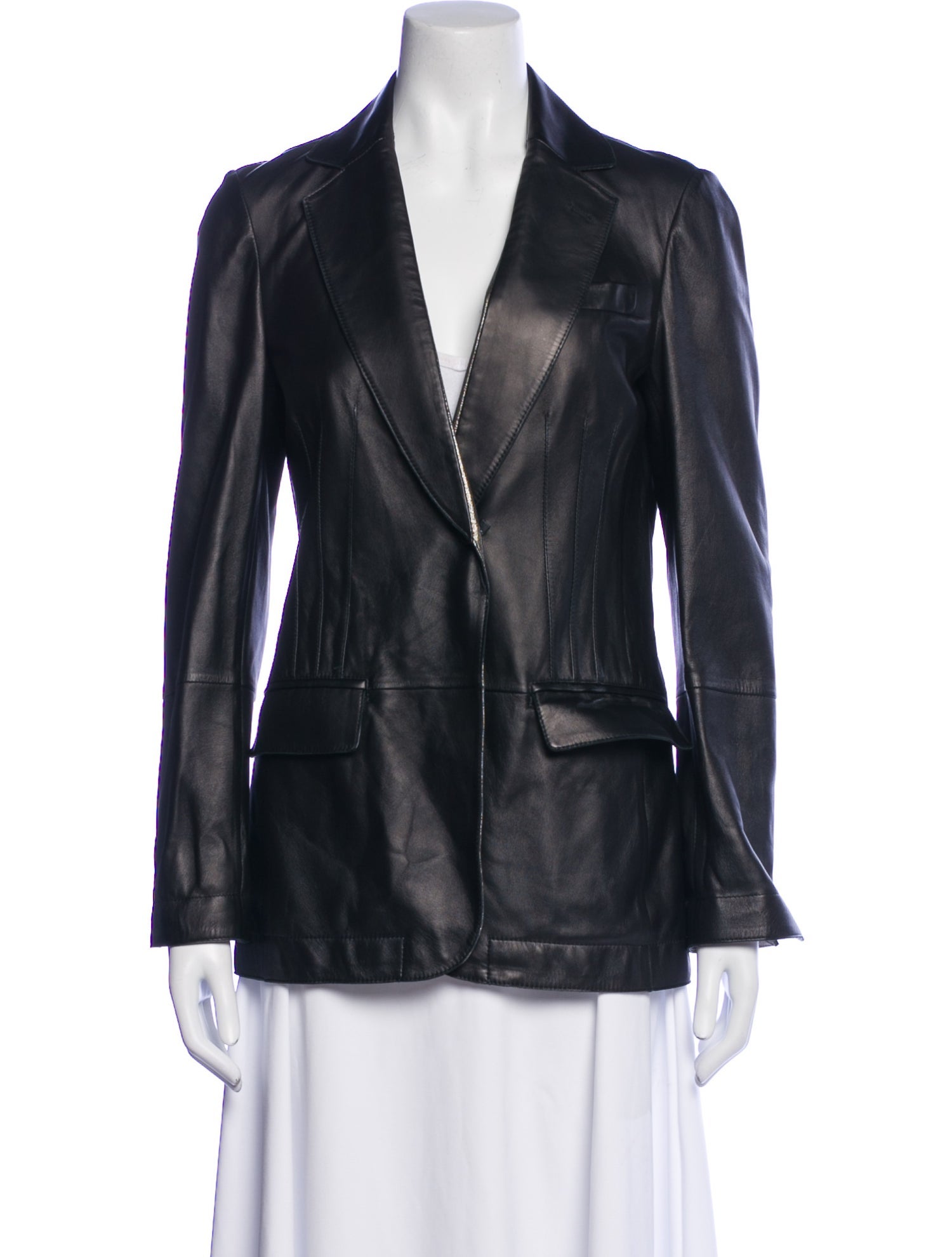 Brunello Cucinelli Leather Blazer w/ Tags
