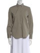Brunello Cucinelli Long Sleeve Button-Up Top