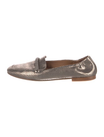 Brunello Cucinelli Snakeskin Animal Print Loafers
