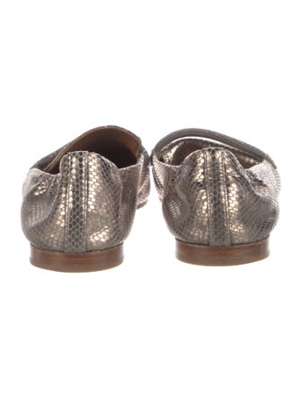 Brunello Cucinelli Snakeskin Animal Print Loafers