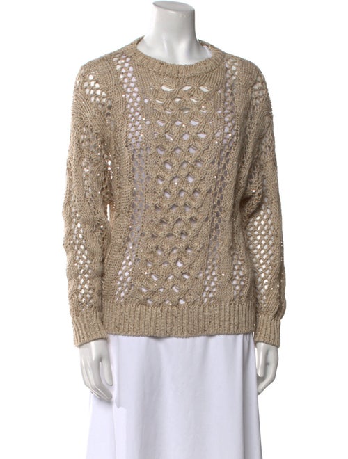Brunello Cucinelli Hemp Crew Neck Sweater
