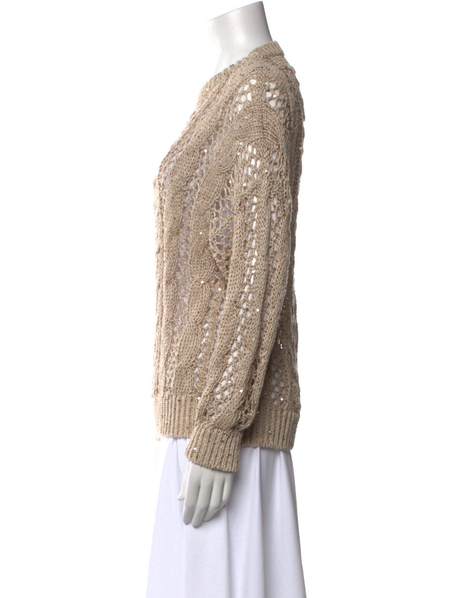 Brunello Cucinelli Hemp Crew Neck Sweater