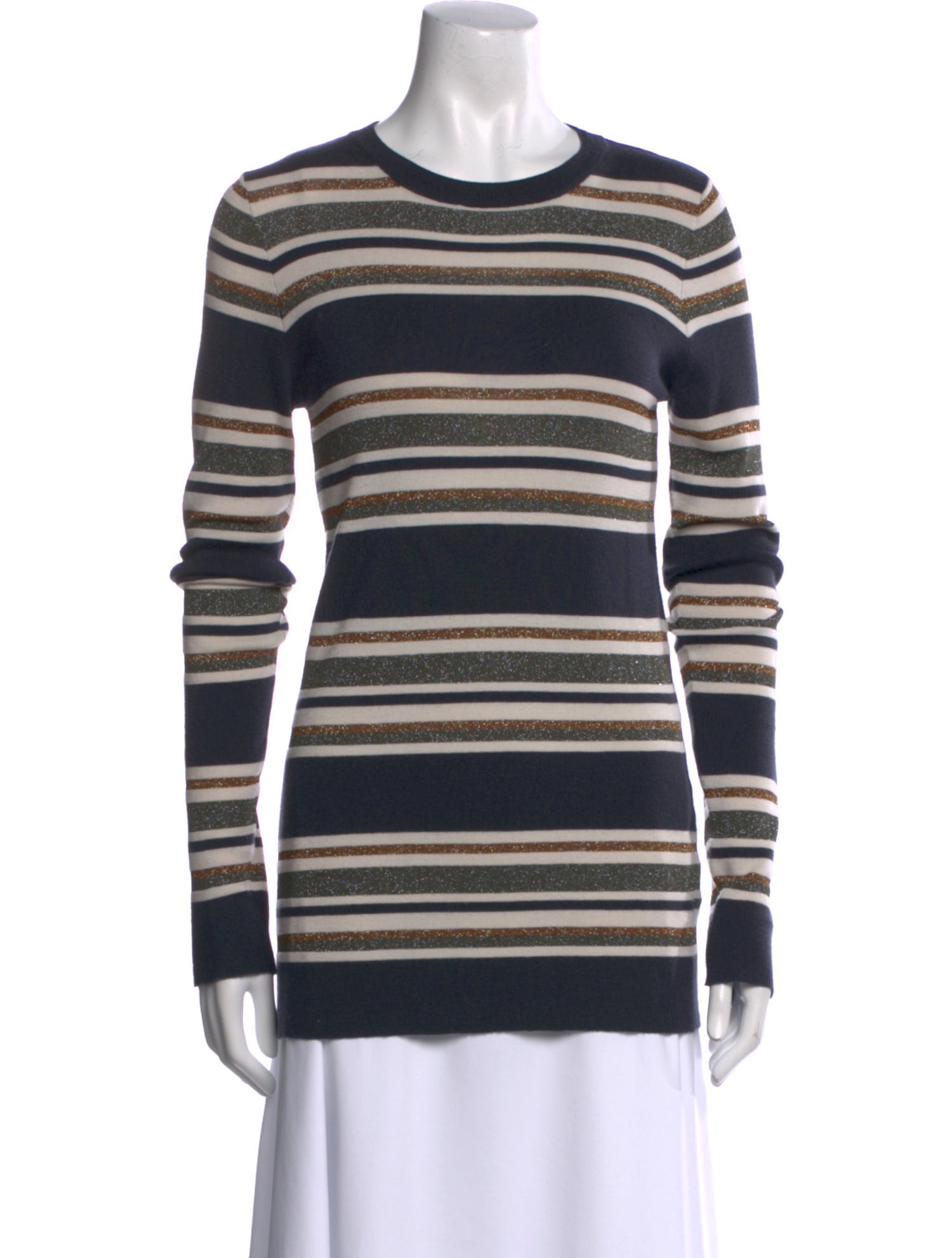 Brunello Cucinelli Virgin Wool Striped Sweater