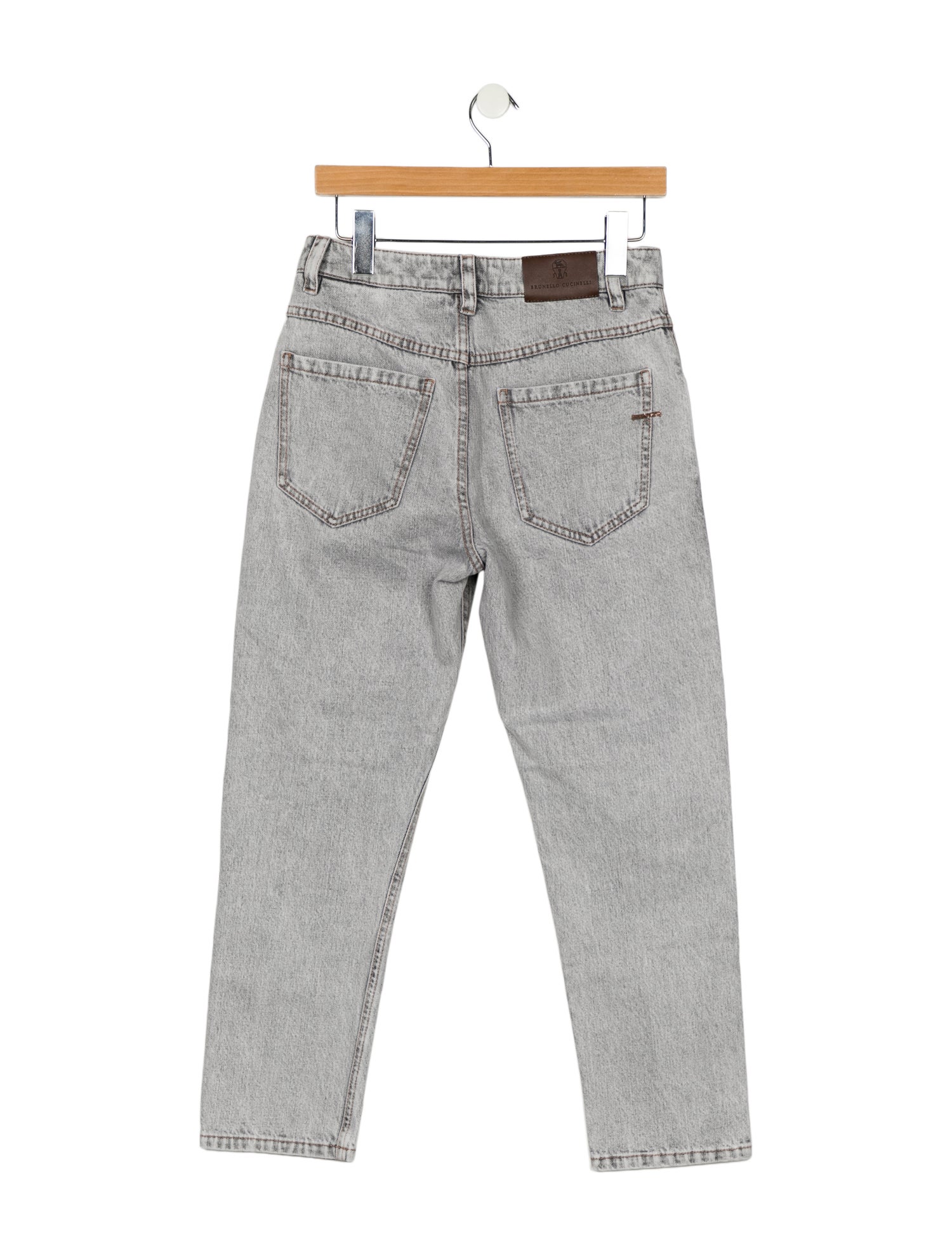 Brunello Cucinelli Mid-Rise Straight Leg Jeans