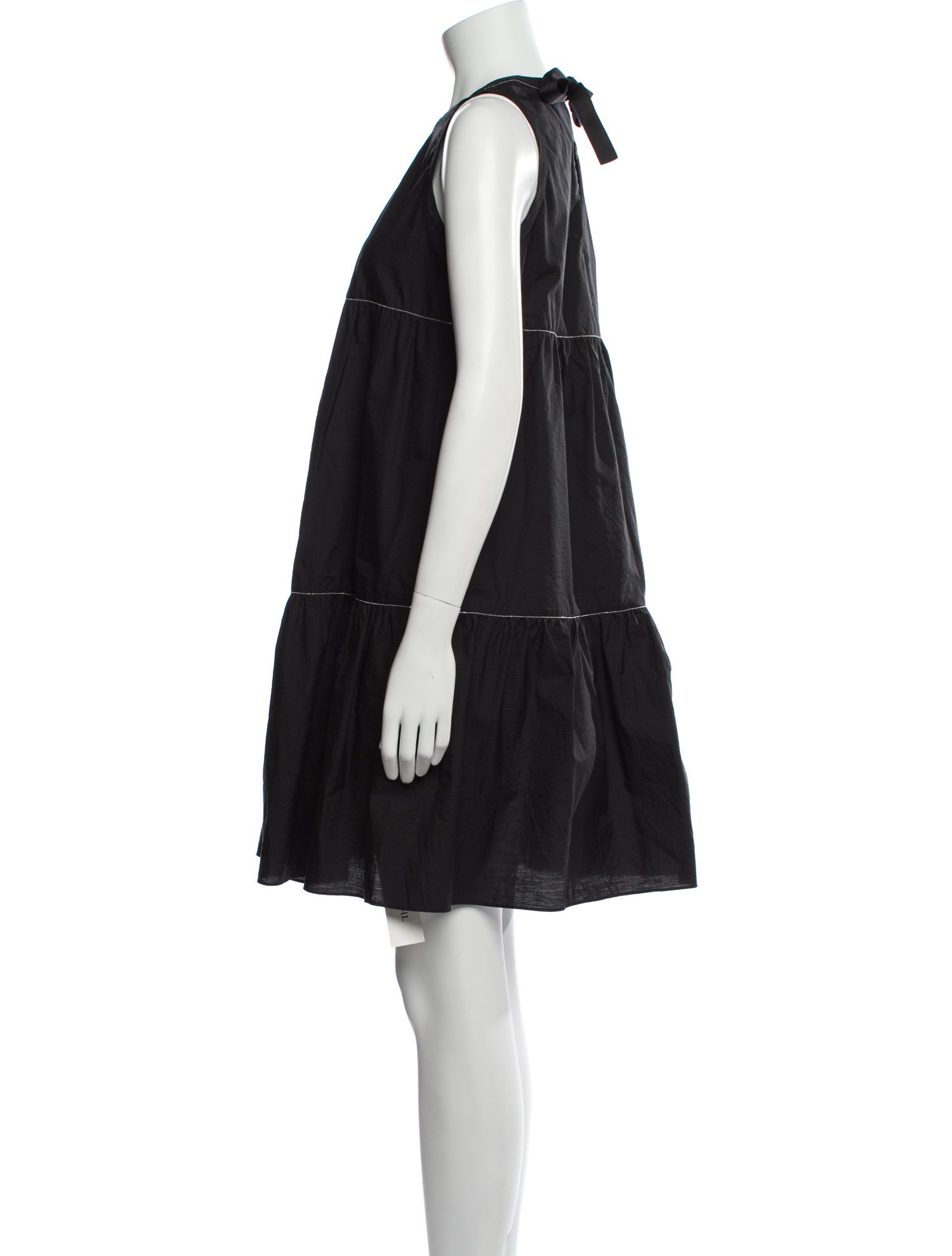 Brunello Cucinelli Crew Neck Mini Dress