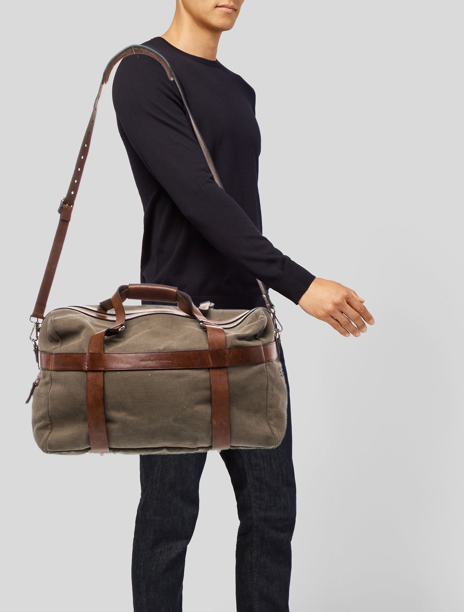 Brunello Cucinelli Canvas Weekender Bag