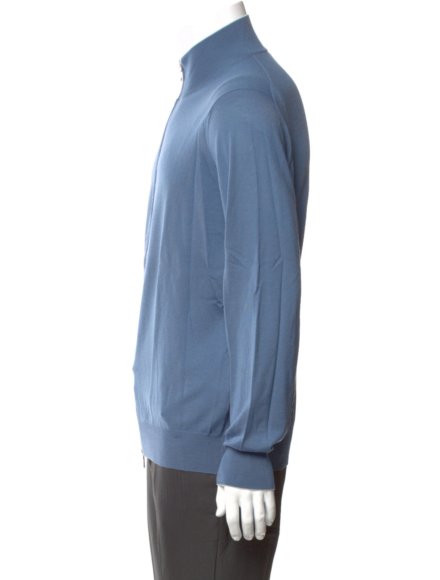 Brunello Cucinelli Wool Mock Neck Cardigan