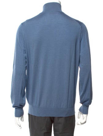 Brunello Cucinelli Wool Mock Neck Cardigan