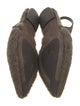 Brunello Cucinelli Monili Shearling Slingback Flats