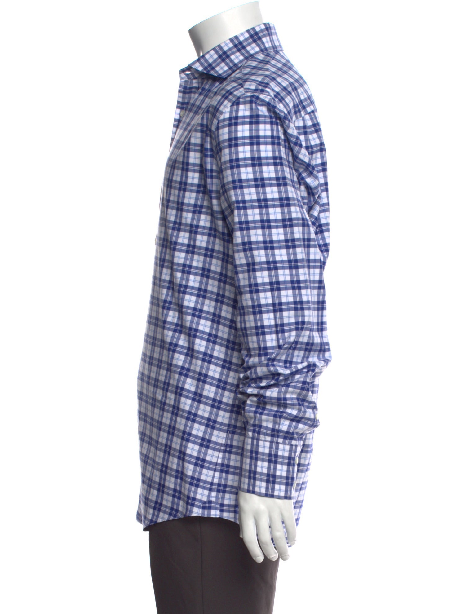 Brunello Cucinelli Plaid Print Long Sleeve Shirt