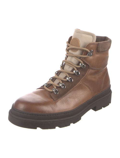Brunello Cucinelli Leather Hiking Boots