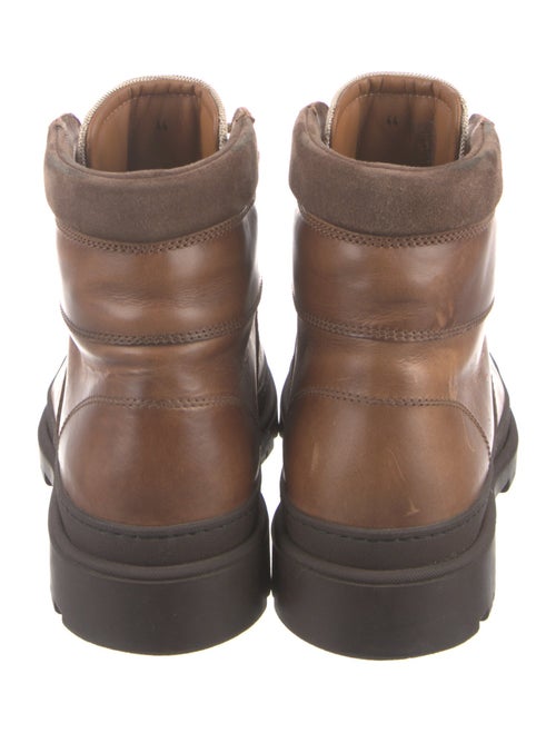 Brunello Cucinelli Leather Hiking Boots