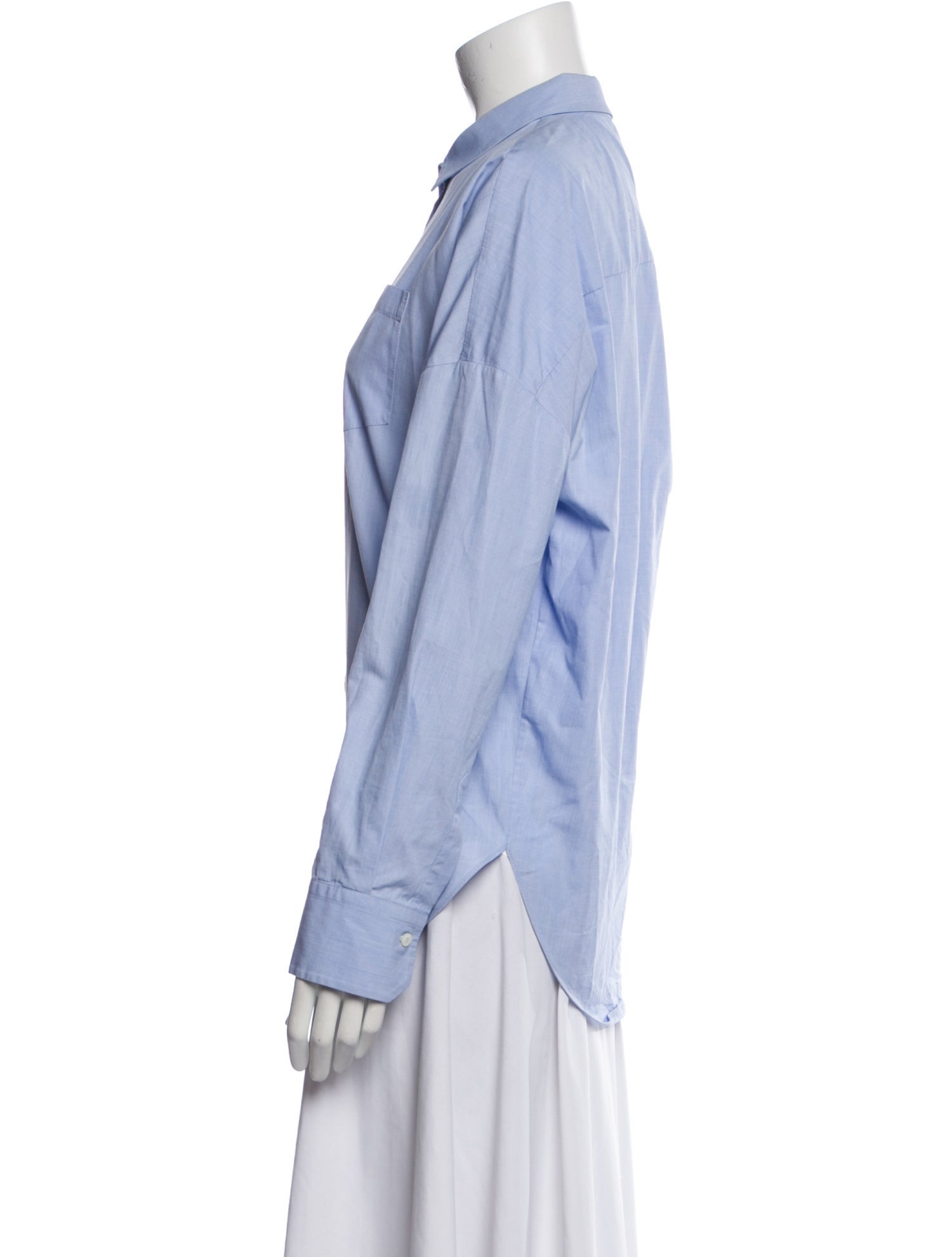 Brunello Cucinelli Long Sleeve Button-Up Top