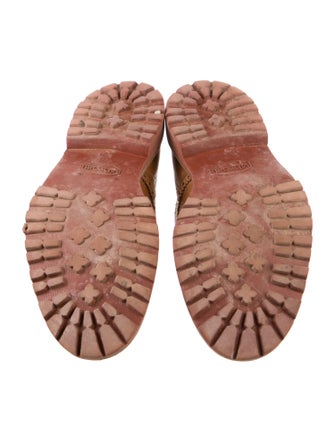 Brunello Cucinelli Leather Eyelet Trim Brogues