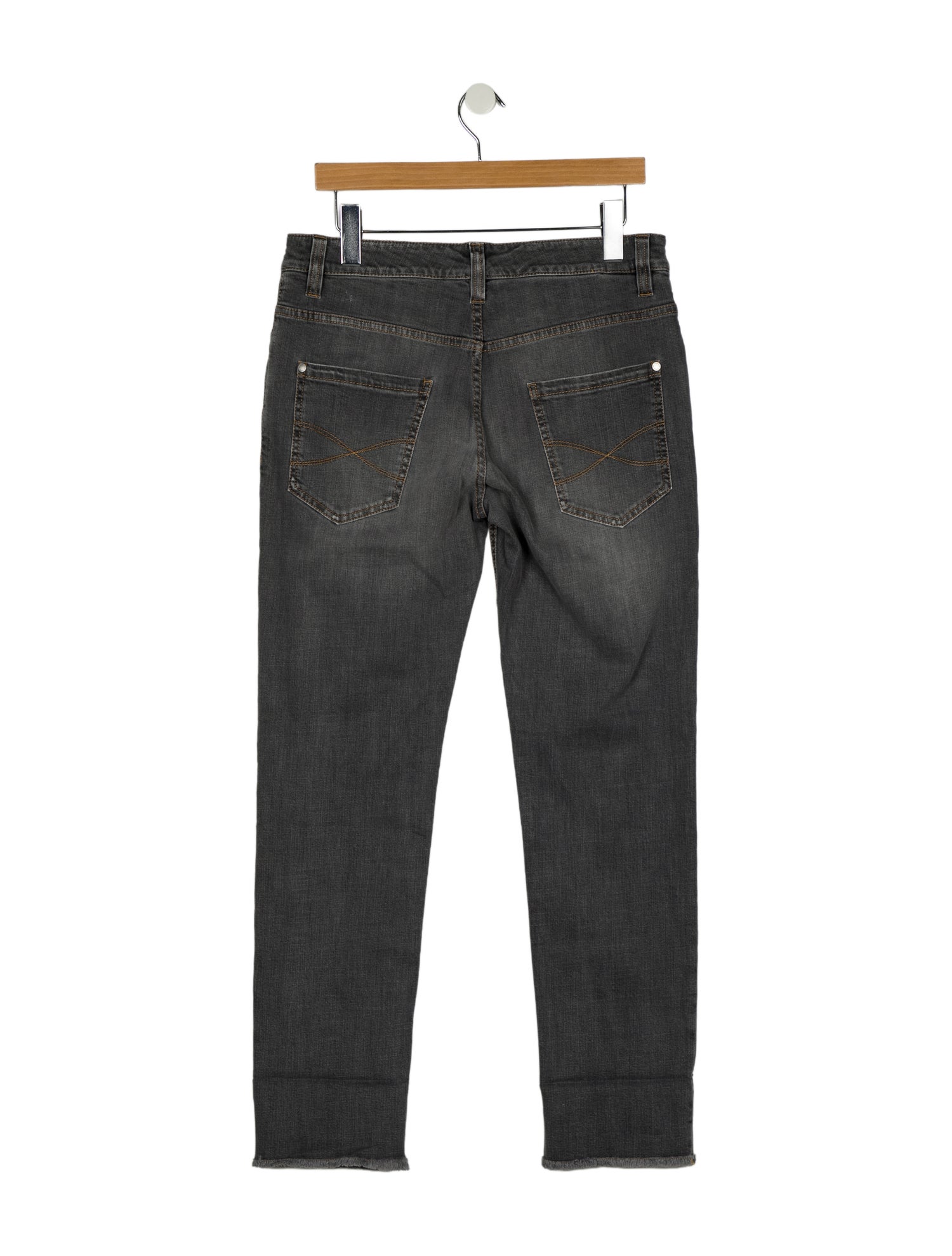 Brunello Cucinelli Mid-Rise Straight Leg Jeans