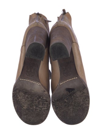 Brunello Cucinelli Leather Combat Boots