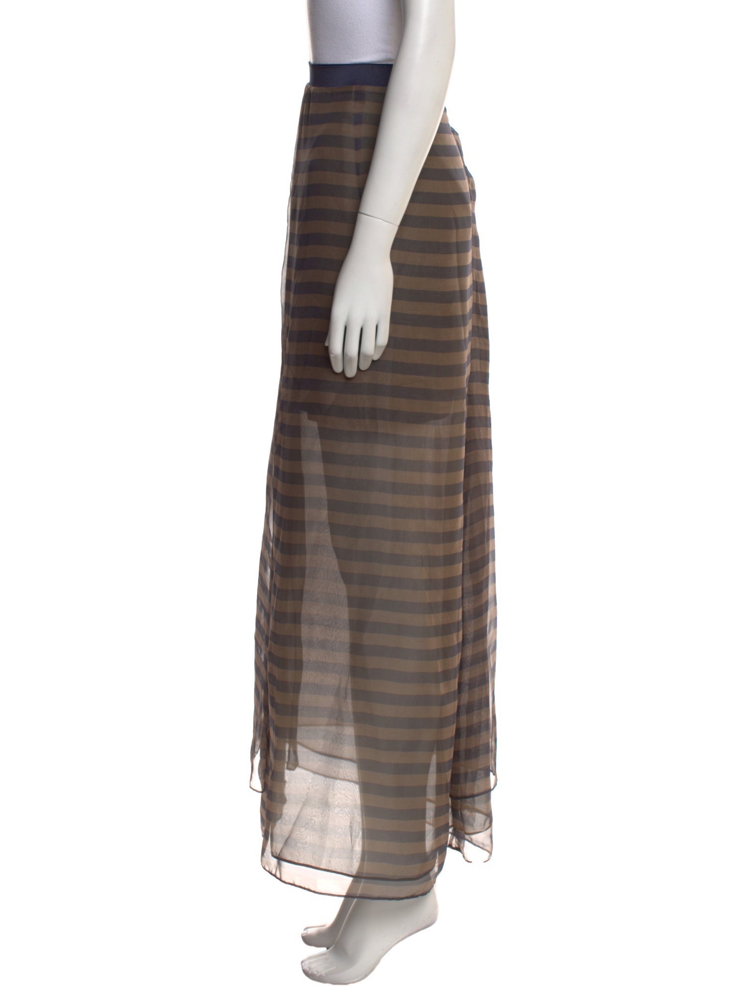 Brunello Cucinelli Silk Long Skirt