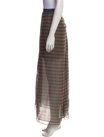 Brunello Cucinelli Silk Long Skirt