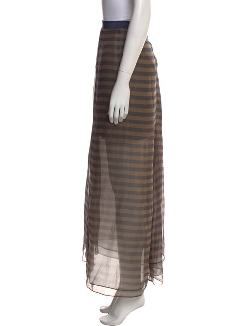 Brunello Cucinelli Silk Long Skirt